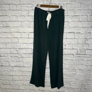 SOMA WKND Green Drawstring Waist Sunday Wide Leg Pant M